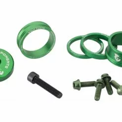 Wolf-tooth Kit De Personnalisation Wolf Tooth Anodized Color Kit (Entretoises De Direction Capot De Direction Vis De Porte-Bidon) Vert
