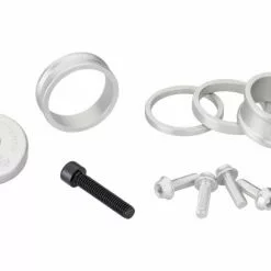 Wolf-tooth Kit De Personnalisation Wolf Tooth Anodized Color Kit (Entretoises De Direction Capot De Direction Vis De Porte-Bidon) Argent