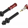 Paire De Valves Tubeless Granite Design Juicy Nipple 80 Mm Avec Bouchons Démonte-Obus Rouge