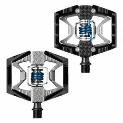 Paire De Pédales CRANKBROTHERS Double Shot 2 Noir/Argent/Bleu