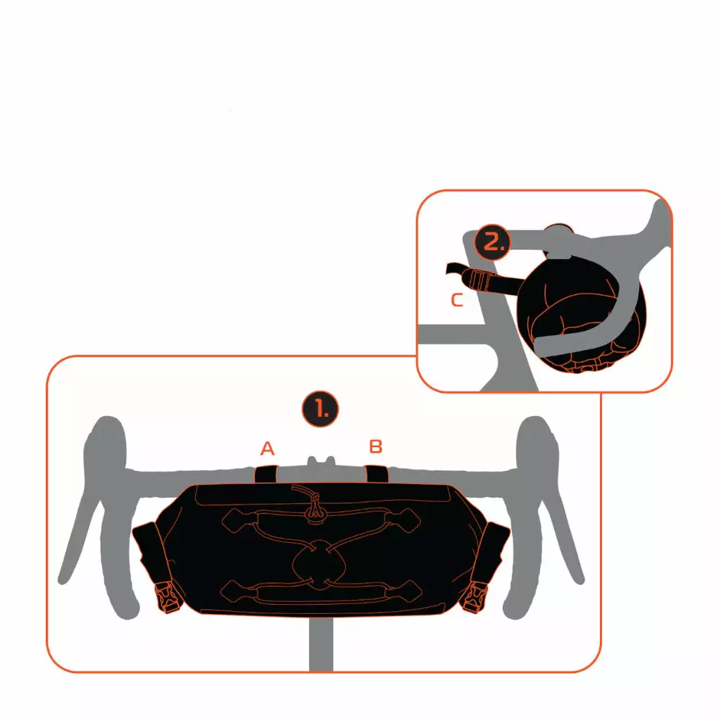 Sacoche De Guidon Pour Le Bikepacking 9L Aqua Evo Adventure Oxford – Image 4